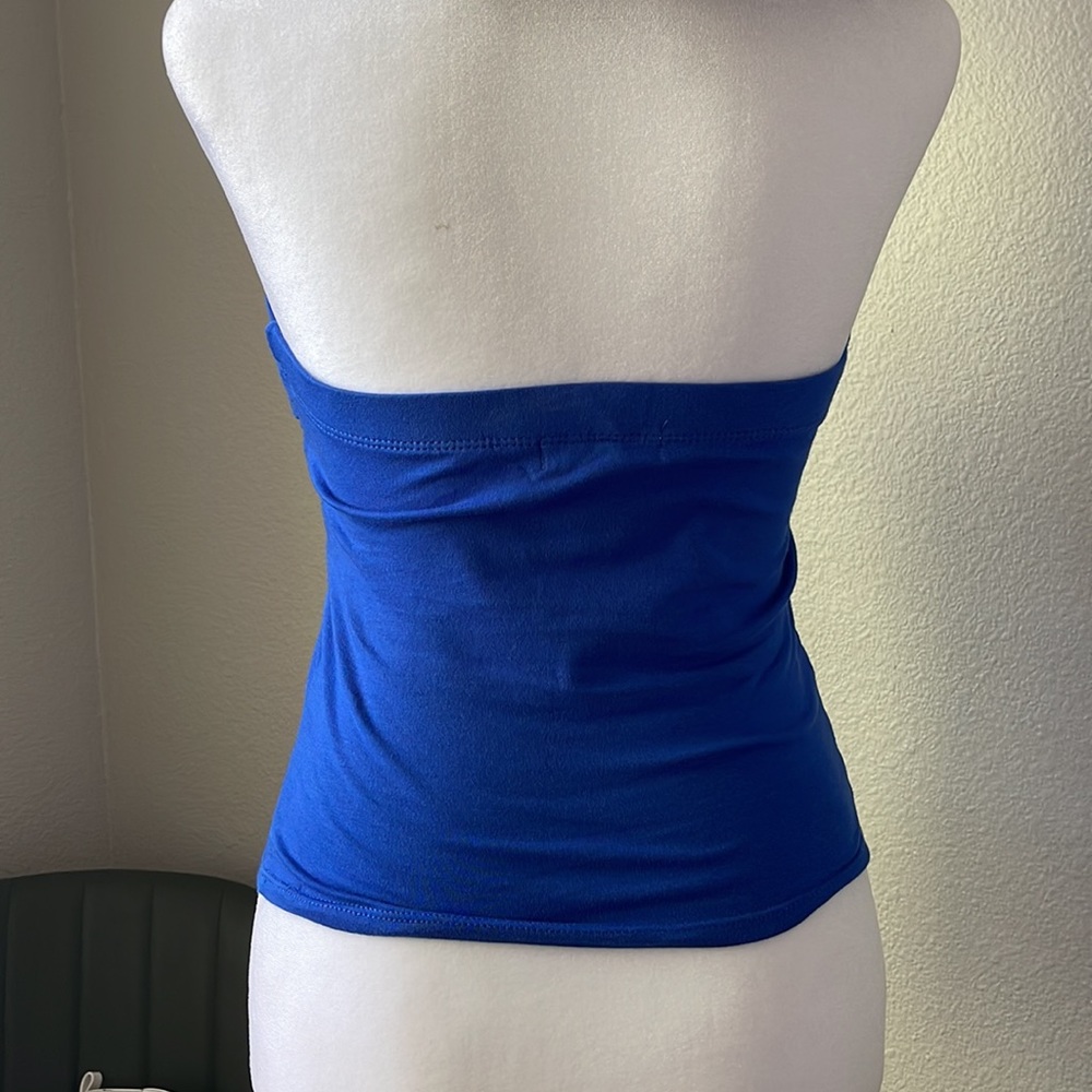 Essential Cobalt Blue Basic Summer Tube Top - Picture 10 of 11